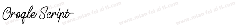 Oroqle Script字体转换